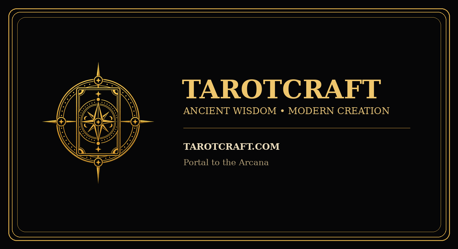 TarotCraft business card front